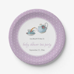 Assiettes En Carton Teacups Baby shower Tea Party