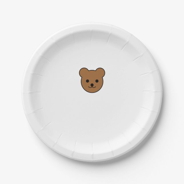 Assiettes En Carton Teddy Bear (Devant)