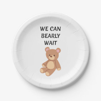 Assiettes En Carton Teddy Bear Baby Shower