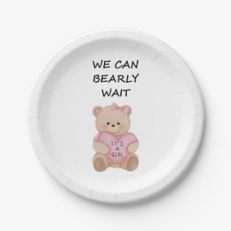 Assiettes En Carton Teddy Bear Baby Shower