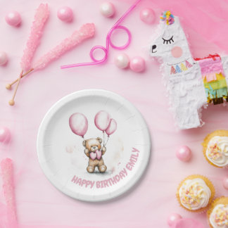 Assiettes En Carton Teddy Bear Teddy Cute Plaque