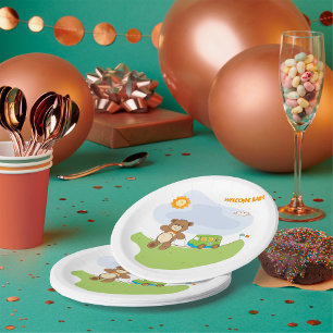 Assiettes En Carton Teddy Bear Welcome Baby Nursery Design