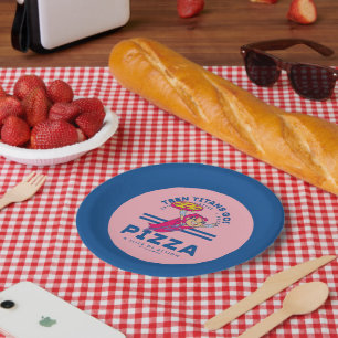 Assiettes En Carton Teen Titans Go ! Starfire "Truth Justice Pizza"