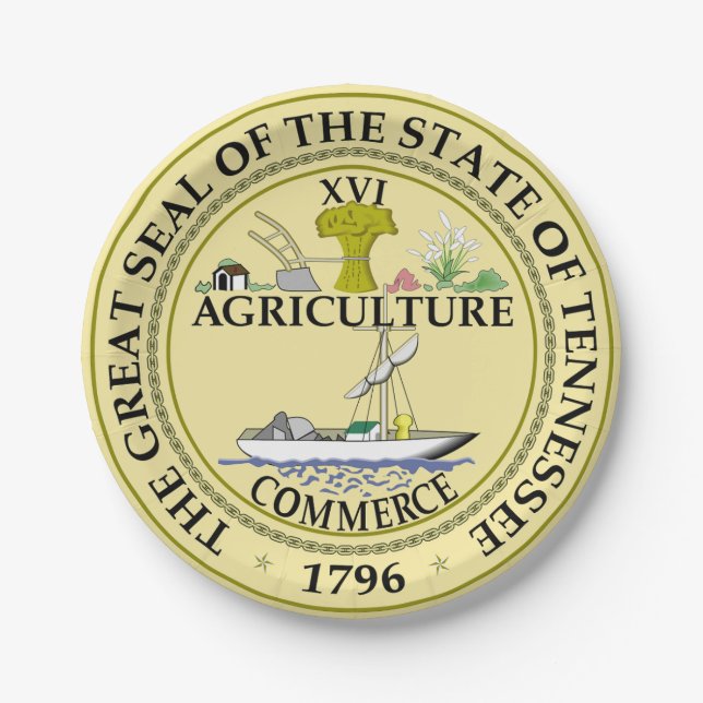 Assiettes En Carton Tennessee (Devant)