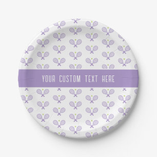 Assiettes En Carton Tennis Motif Custom Tennis