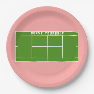 Assiettes En Carton Tennis Party