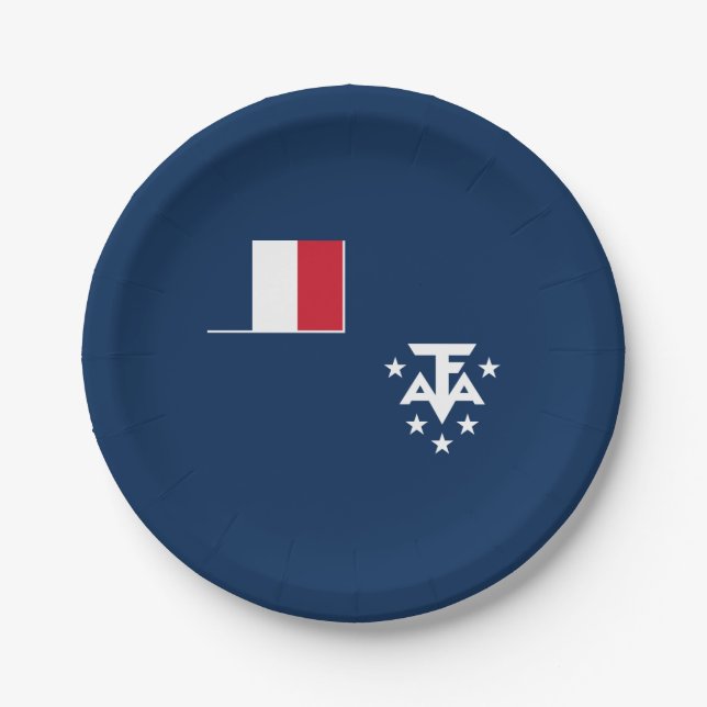 Assiettes En Carton Terres australes françaises de l'Antarctique (Devant)