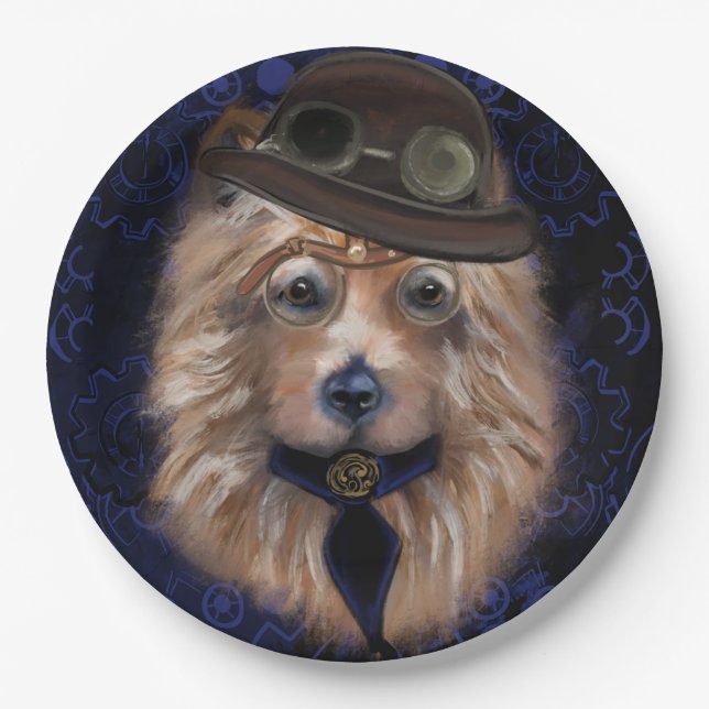 ASSIETTES EN CARTON TERRIER AUSTRALIEN (Devant)