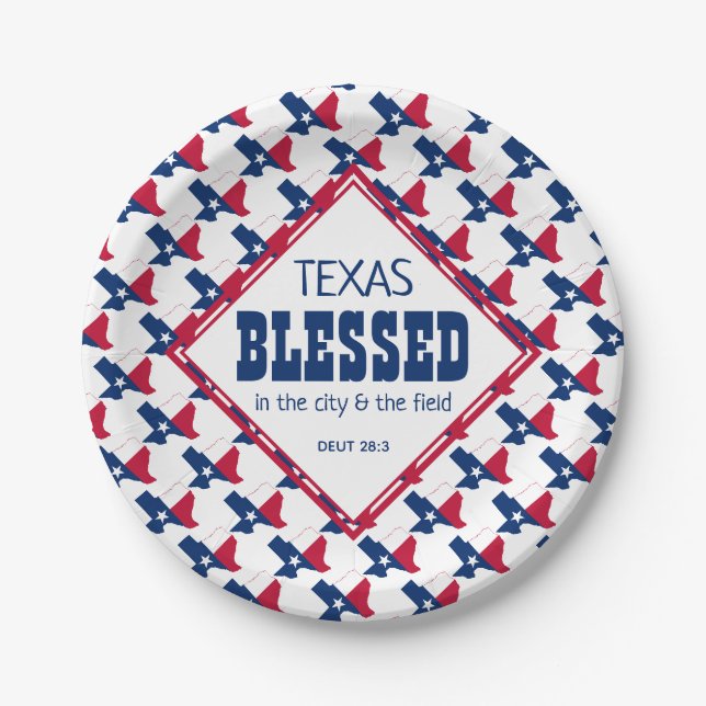 Assiettes En Carton TEXAS Béni Christian (Devant)