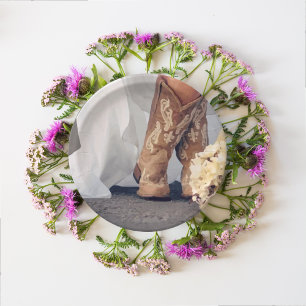 Assiettes En Carton Texas Bride à Boots Bridal Shower