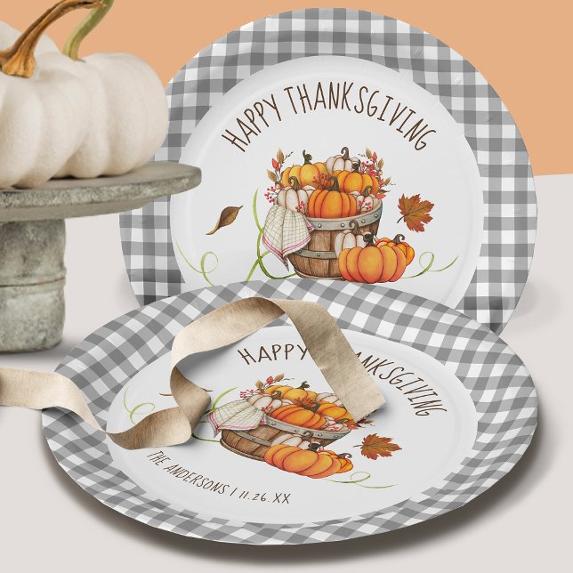 Assiettes En Carton Thanksgiving Paper Plates (Créateur téléchargé)