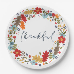 Assiettes En Carton Thanksgiving Thanksgiving Plaques en papier automn