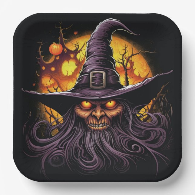 Assiettes en carton The Pumpkin Patch Enigma Paper Plate (Front)