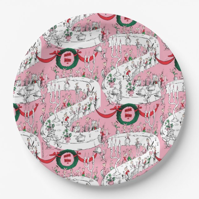 Assiettes En Carton The Whos' Merry Christmas Feast (Devant)