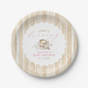 Assiettes En Carton Thème Café Bébé Arc-en-ciel Fille Baby Shower