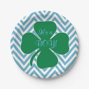 Assiettes En Carton Thème irlandais "son plaques à papier d'un garç