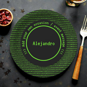 Assiettes En Carton Thème technique pour Codeurs / Programmeurs - Retr
