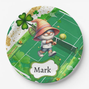 Assiettes En Carton Thème tennis pour la Saint-Patrick 
