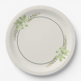 Assiettes En Carton Thyme & Basil Mimosa Party Paper Plate
