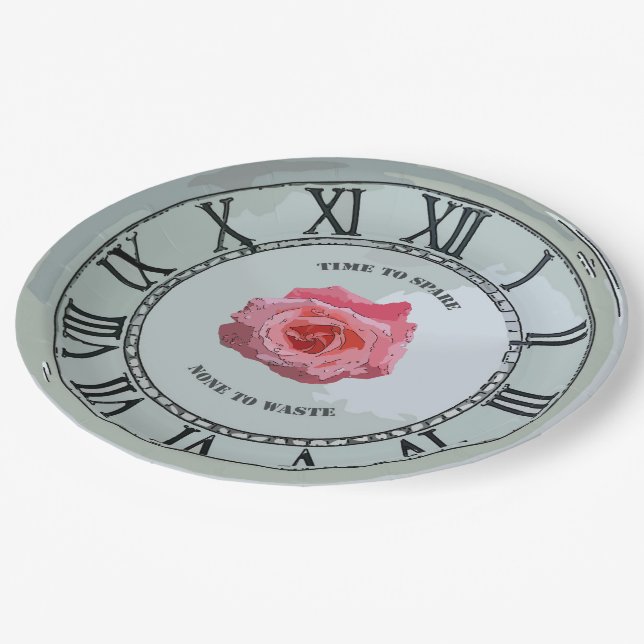 Assiettes En Carton Time to Spare (Angle)