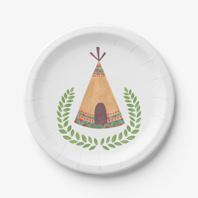 Assiettes En Carton Tipi (Devant)