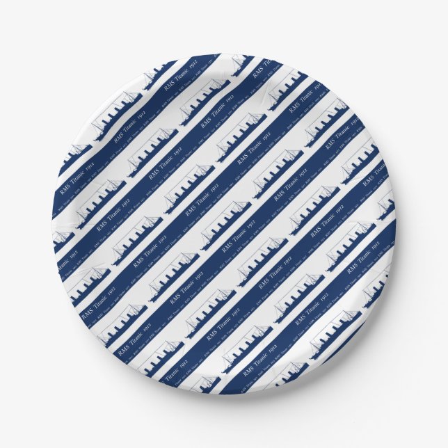 Assiettes En Carton Titanic 1912 3 (Devant)