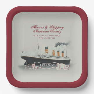 Assiettes En Carton Titanic, événement