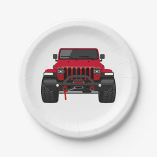 Assiettes En Carton Toby le rouge