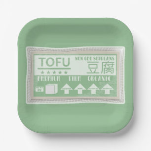 Assiettes En Carton Tofu Vegan Cuisine végétarienne