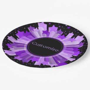Assiettes En Carton Tons De Plaques Papier De Flambée Violet
