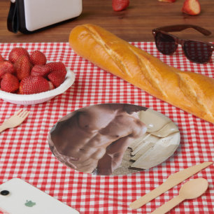 Assiettes En Carton Torse d'homme musclé torse nu sixpack de SlipperyJ