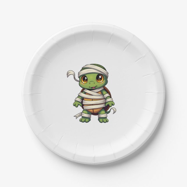 Assiettes En Carton Tortue momie (Devant)
