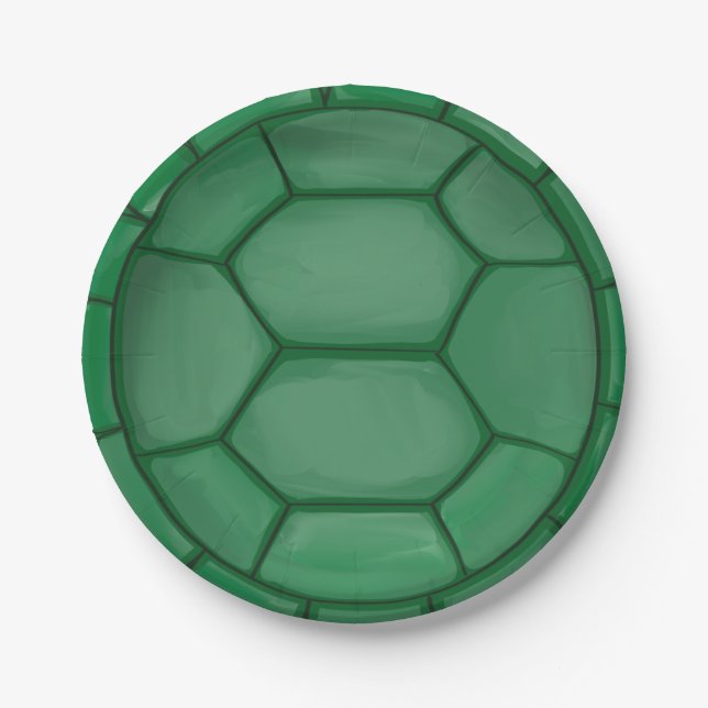 Assiettes En Carton Tortue Shell Sea Thème Anniversaire Plaques de fêt (Devant)