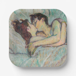 Assiettes En Carton Toulouse-Lautrec - Au lit : Le baiser