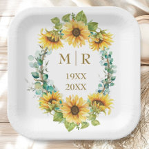 Tournesol floral anniversaire de mariage de 50 ans