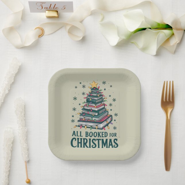 Assiettes En Carton Tous Réservés pour cadeau de Noël pour le Louveur  (Mariage)