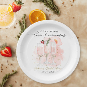 Assiettes En Carton Tout ce dont vous avez besoin, c'est d'amour et de