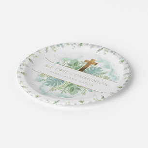 Assiettes En Carton Tout évènement religieux, une verdure verte et b