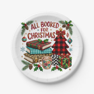 Assiettes En Carton Tout réservé pour l'amant de livres de Noël