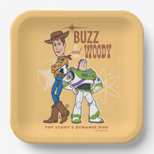 Assiettes En Carton Toy Story 4   Buzz & Woody "Dynamic Duo"