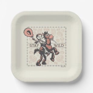 Assiettes En Carton Toy Story Jessie & Bullseye "Restez Sauvage"
