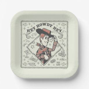 Assiettes En Carton Toy Story Woody "Hé Hé Ho"