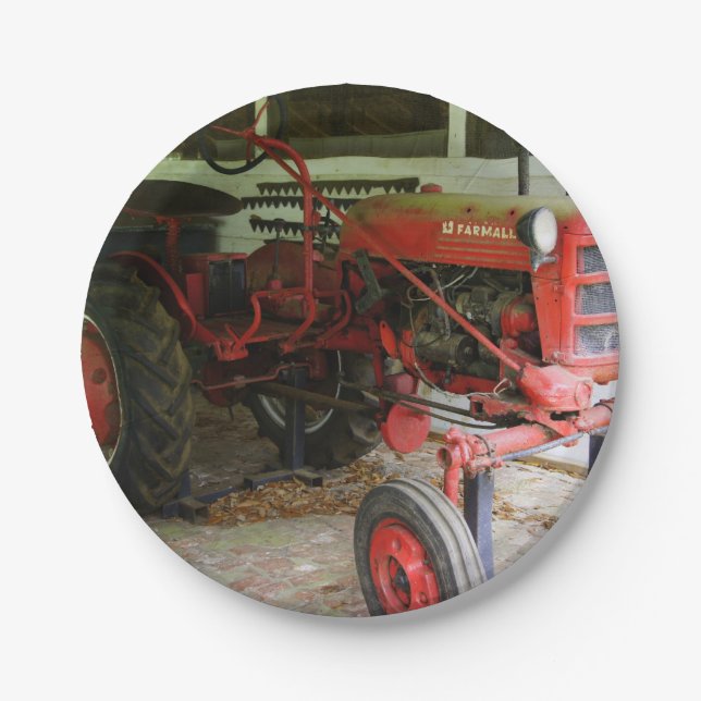 Assiettes En Carton Tracteur de la Géorgie (Devant)