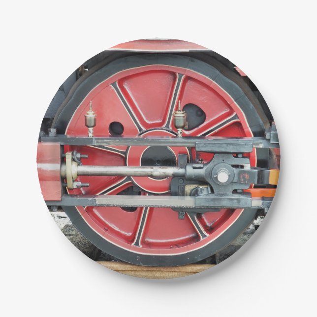 ASSIETTES EN CARTON TRAINS À VAPEUR (Devant)