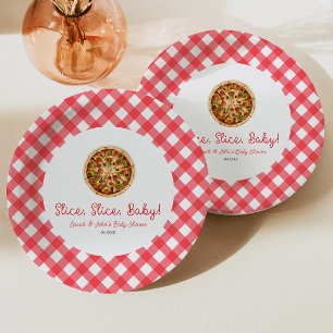 Assiettes En Carton Trancher, Trancher, Bébé ! Baby shower à la pizza