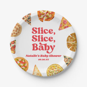 Assiettes En Carton Trancher, Trancher, Bébé ! Baby shower à la pizza