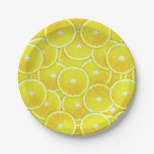 Assiettes En Carton Tranches de citron