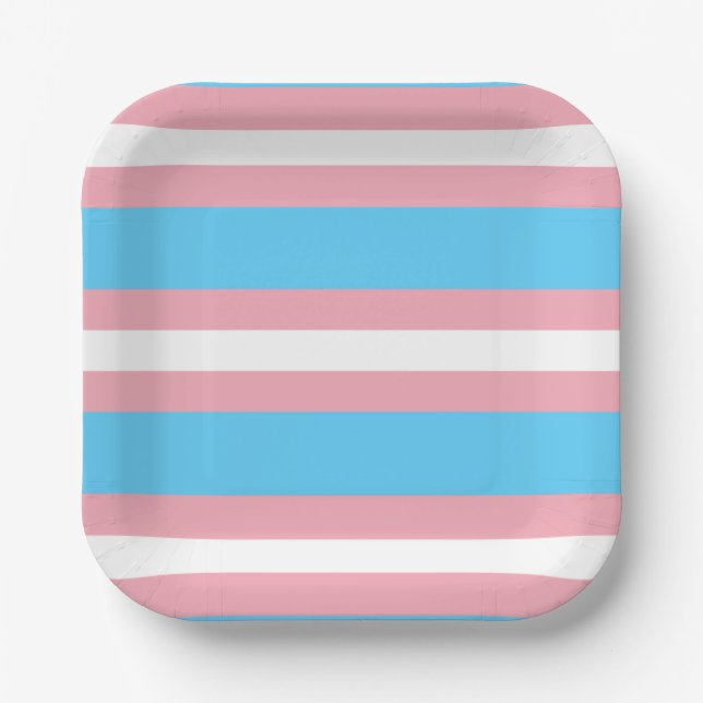 Assiettes En Carton Trans Pride ! (Recto)