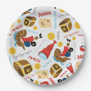 Assiettes En Carton Treasure Island Party Pirate Plaque en papier