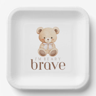 Assiettes En Carton très courageux enfants malades du cancer mignons